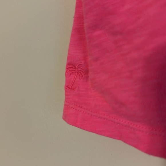 Lilly Pulitzer Tank Top Womens Pink Sleeveless Top with palm tree embroidery - Picture 2 of 3